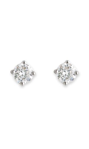 Zubic Zirconia Claw Set Stud Earrings
