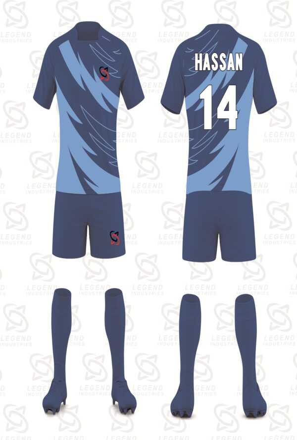 Custom American rugby jerseys and shorts with sublimation printing for professional teams