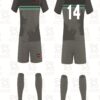 High-quality sublimated American rugby jersey with custom team logo and player number