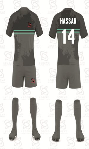High-quality sublimated American rugby jersey with custom team logo and player number