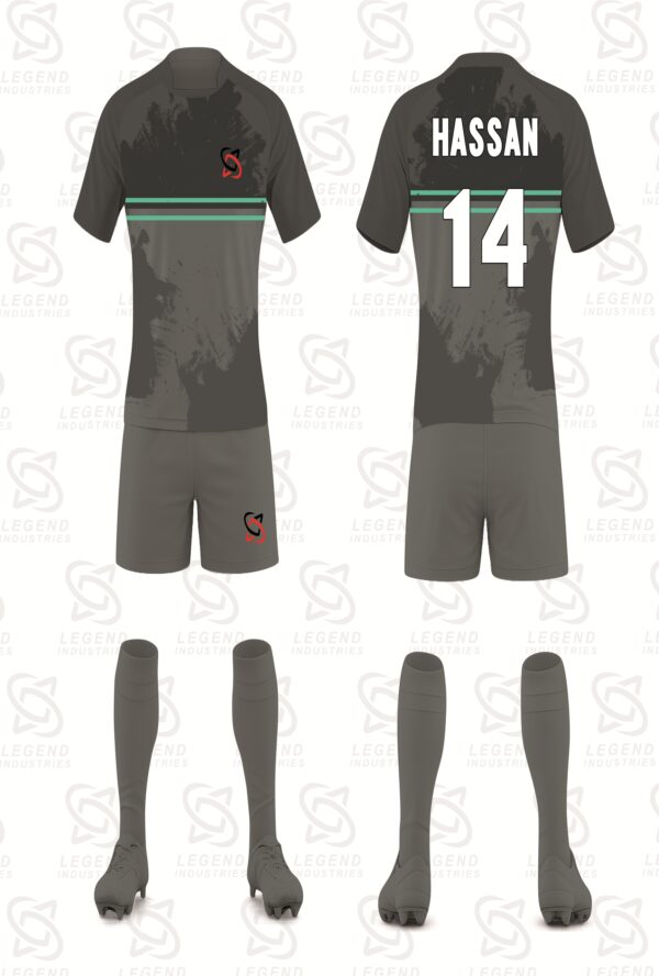 High-quality sublimated American rugby jersey with custom team logo and player number