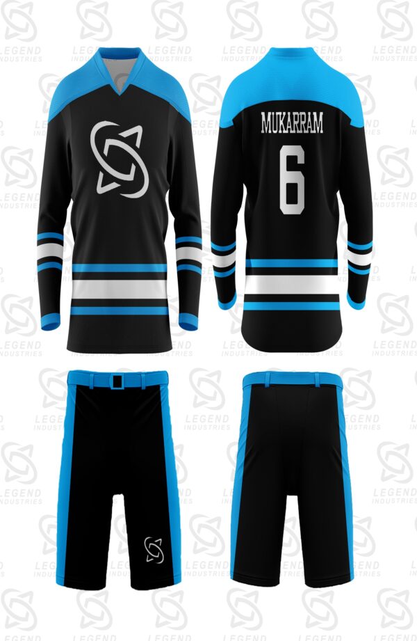 Professional sublimated ice hockey uniforms with vibrant colors and long-lasting graphics.